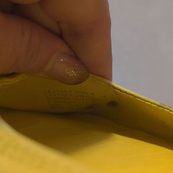 Tory Burch Yellow Ballet Flats Size 5 - Picture 11 of 12